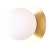 NOWOCZESNY ZŁOTY KINKIET ŚCIENNY COSMO LIGHT CAPE TOWN  W01063BR BIAŁA KULA 